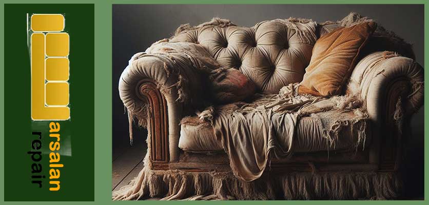 فرورفتگی مبل - تعمیر فرورفتگی مبل