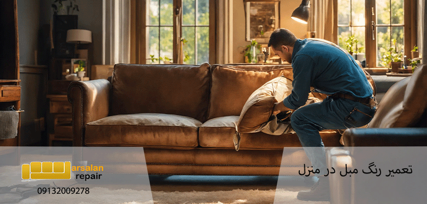 تغییر رنگ - تعمیر رنگ مبل در منزل
